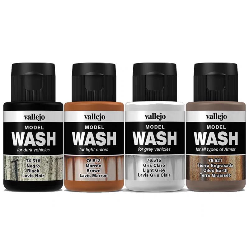 Tamiya Model Paint Set - Vallejo Model Wash Efekt starzenia Kolor