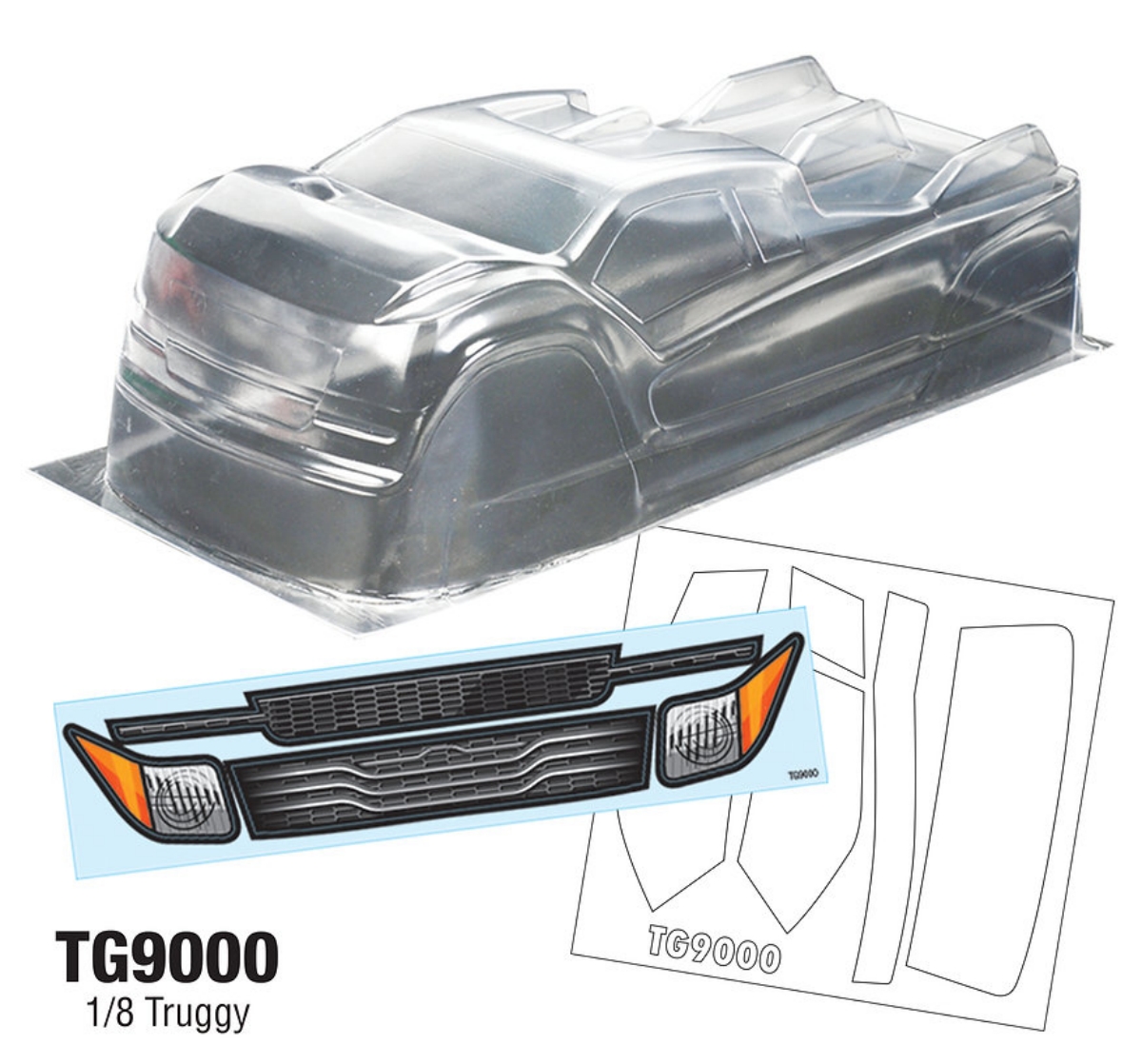 Tamiya Model Paint Set - Karoseria TG9000 1/8 Truggy pasująca do