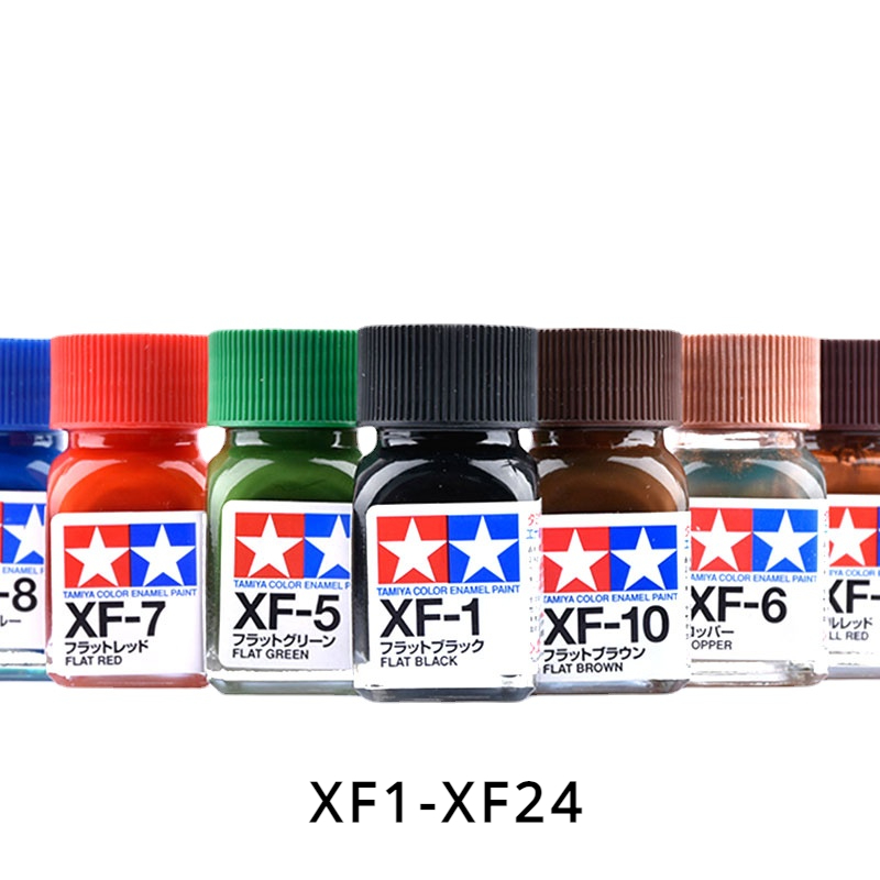 Tamiya Model Paint Set - TAMIYA farba emaliowa płaskie kolory XF1-XF24