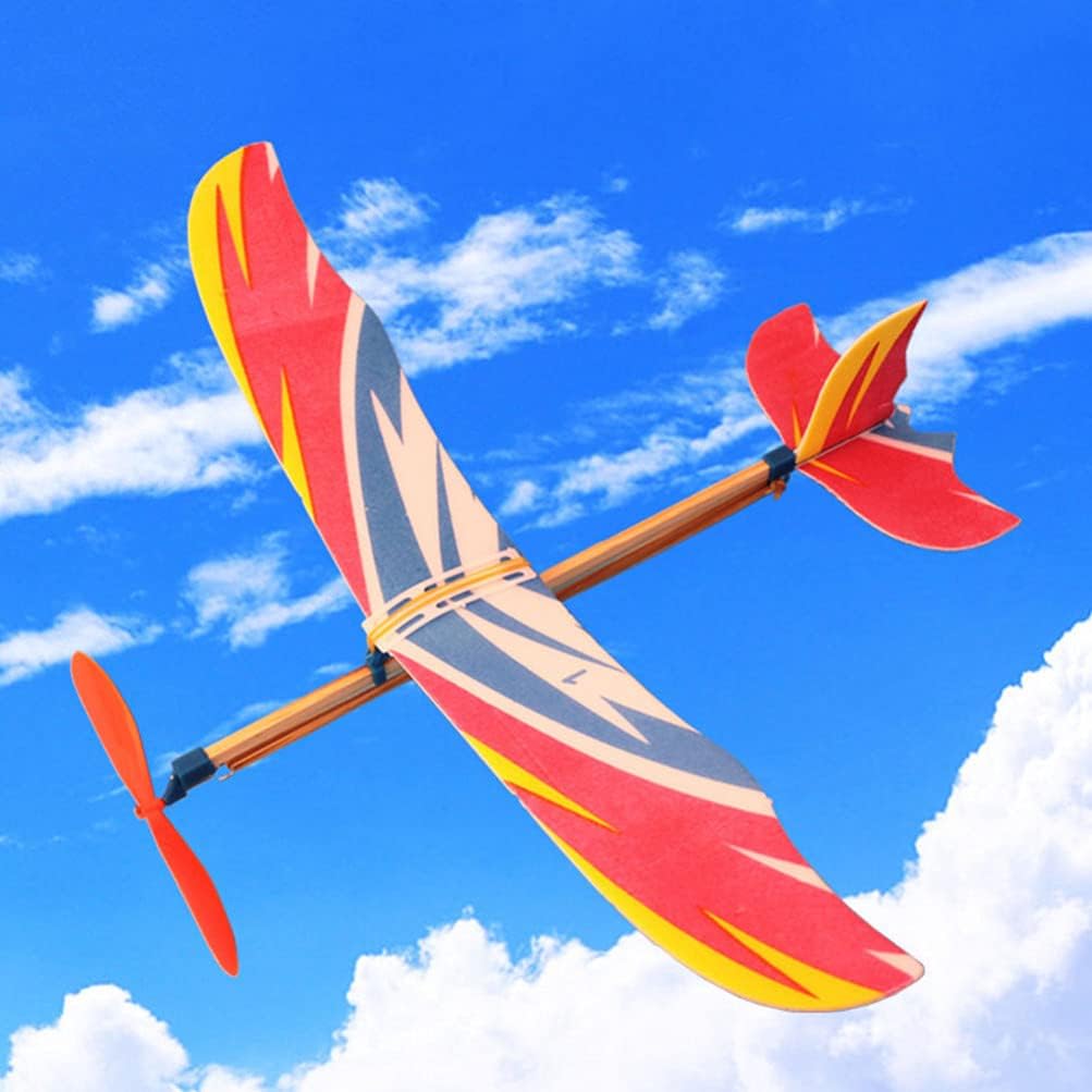 Model Airplane Plastic - 10 SZTUK Model Samolotu Zasilany Gumką,