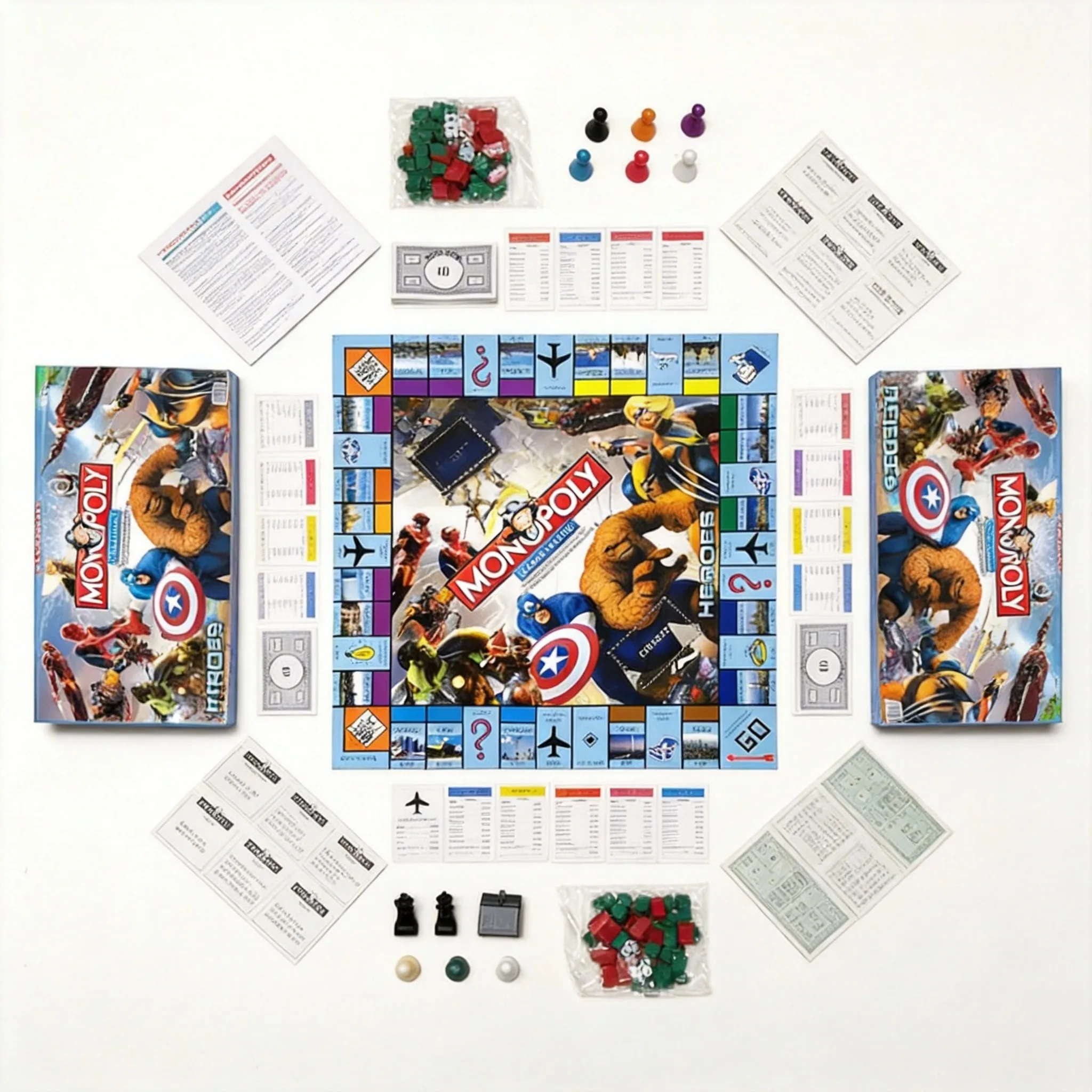 Hasbro Game Monopoly - Marvel Heroes Monopoly Global Village -