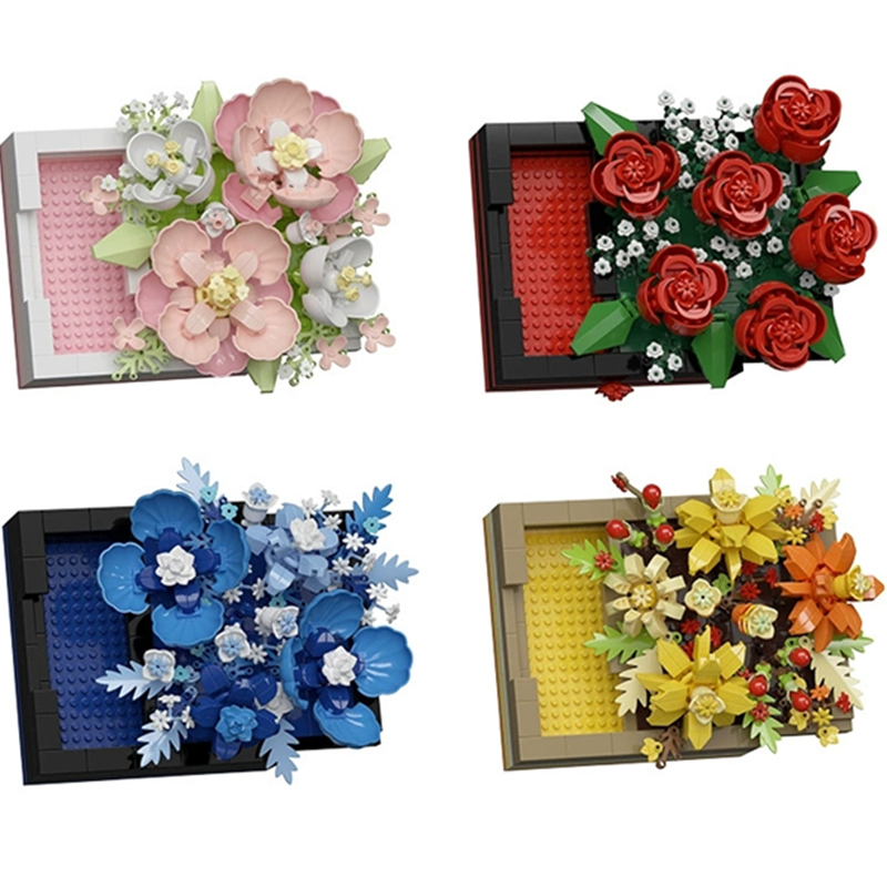 Lego Set Creator - DIY 3D słynna róża hibiskus wieczne