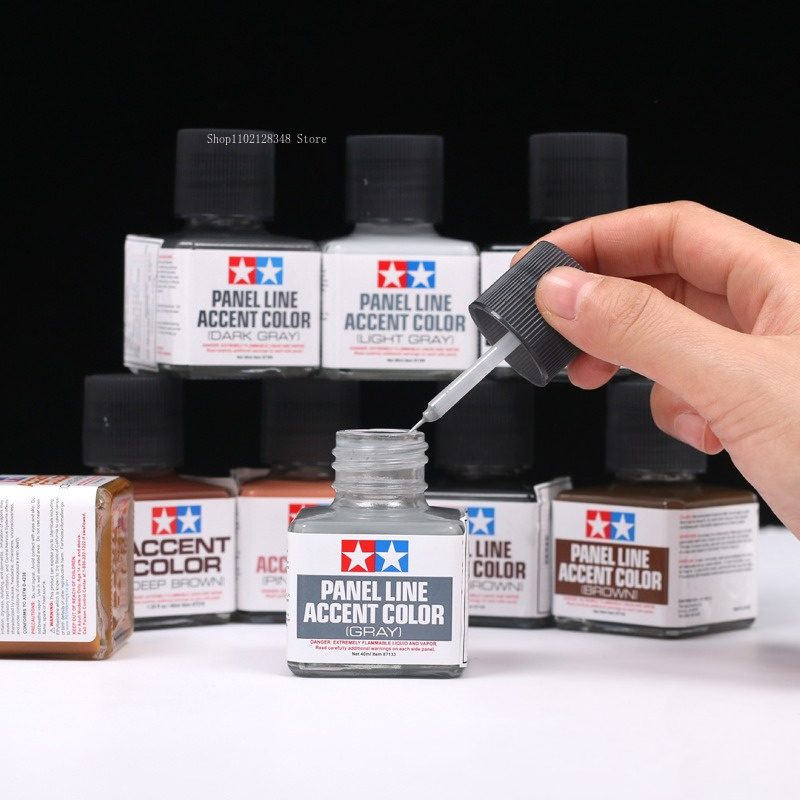 Farba emaliowa Panel Line Acce – Tamiya Model Paint Set recenzja i cena