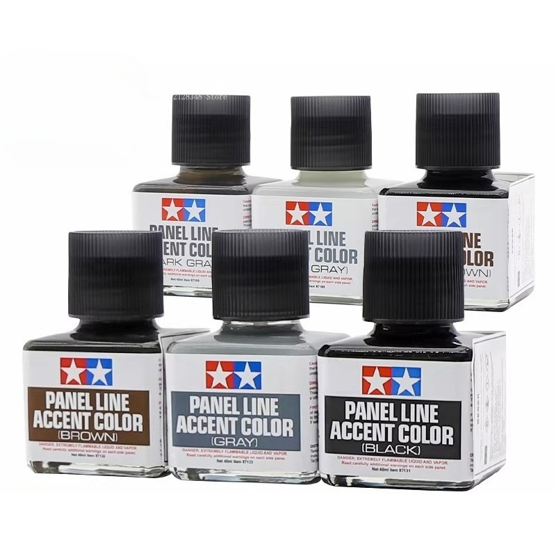 Farba emaliowa Panel Line Acce – Tamiya Model Paint Set recenzja i cena
