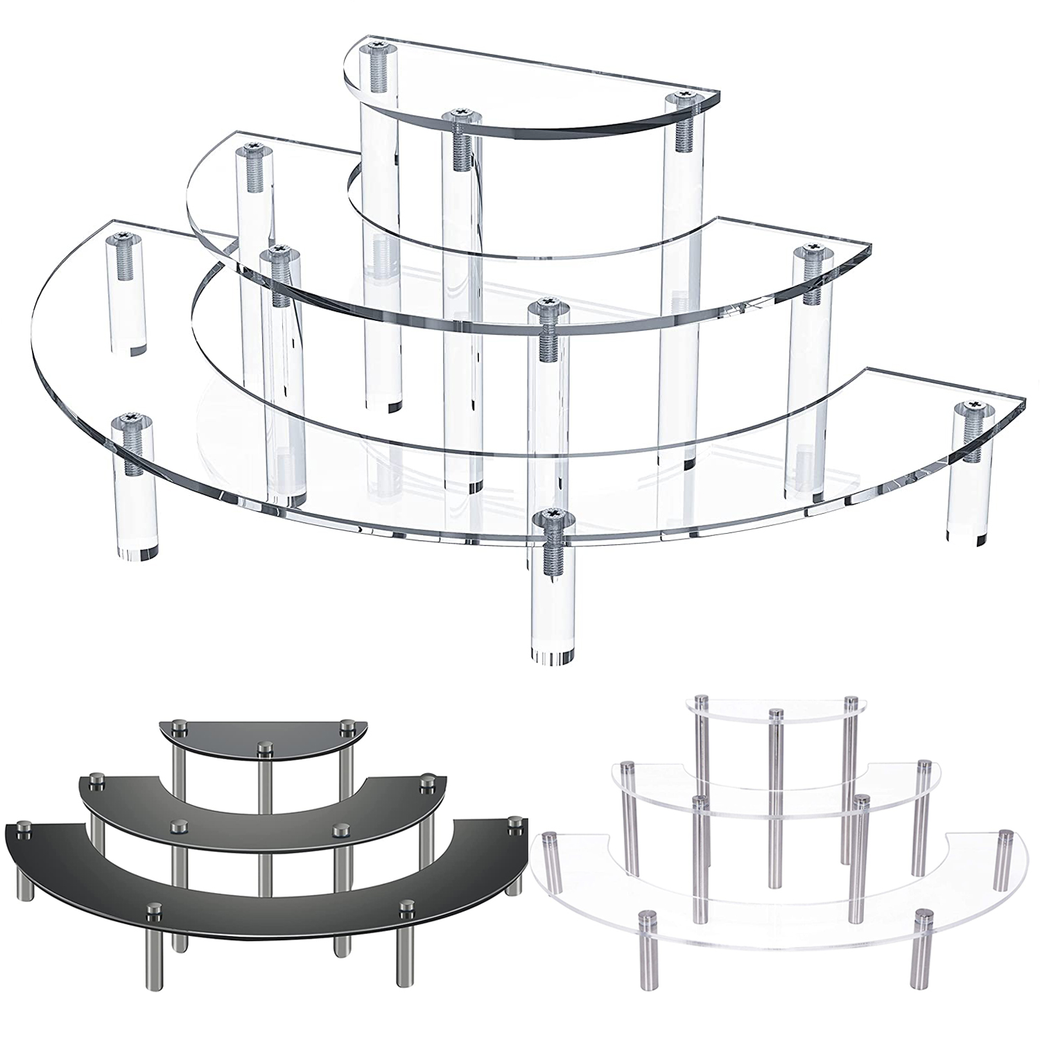 3-Tier akrylowe okrągłe Cupcak – Pop Display Shelf recenzja i cena